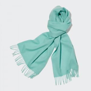 UNIQLO 100pct Cashmere Scarf Green | SHUCEDJ-01