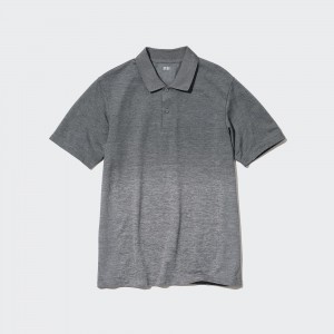 UNIQLO Dry Ex Polo Shirt Gray | LVDXHGT-62