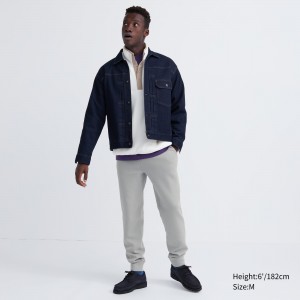 UNIQLO Dry Stretch Joggers Light Gray | WMIXLOQ-64