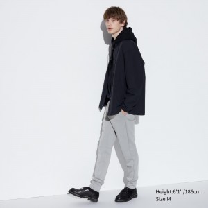 UNIQLO Dry Stretch Joggers Long Light Gray | GPDAWKY-06