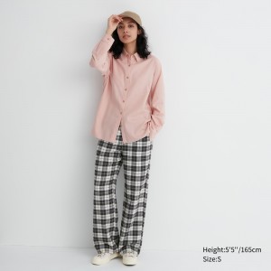 UNIQLO Flannel Trousers Off White | YWHSCJT-01