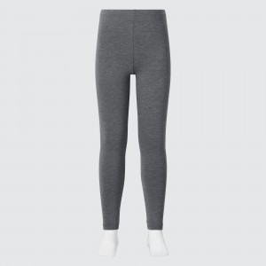 UNIQLO Heattech Cotton Extra Warm Thermal Leggings Dark Gray | MGYPHRO-93