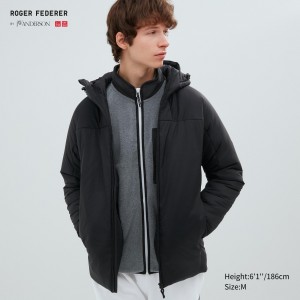 UNIQLO Light Warm Padded Parka Black | UISBCAX-98