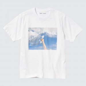 UNIQLO Peace For All Graphic T-Shirt Cristina De Middel White | VBRYKOE-39