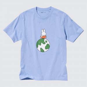 UNIQLO Peace For All Graphic T-Shirt Dick Bruna Blue | HGERVAY-31