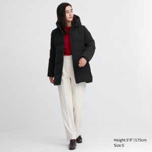 UNIQLO Seamless Down Short Coat Black | CFROIPM-09