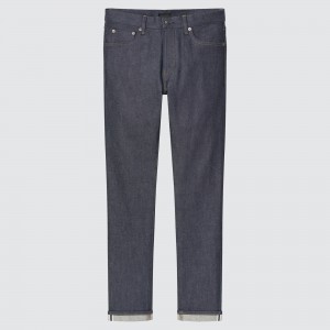 UNIQLO Selvedge Stretch Slim Fit Jeans 2021 Season Navy | NEVSJTM-73