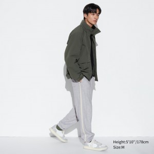 UNIQLO Side Stripe Joggers Gray | ARNWQXL-24