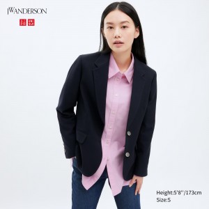 UNIQLO Single Breasted Jacket Navy | LTKGFYC-63