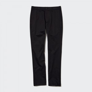 UNIQLO Slim Fit Chinos Black | XGACYSV-23