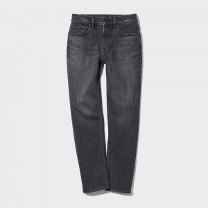 UNIQLO Slim Fit Straight Leg Jeans Gray | HDUYXAB-67