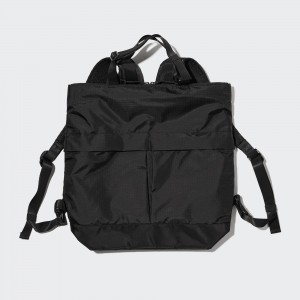 UNIQLO Two Way Utility Bag Black | IJCGRKV-64