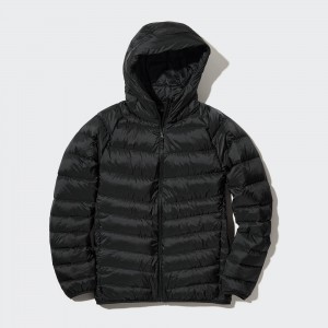 UNIQLO Ultra Light Down 3d Cut Parka Black | KWVTJXU-59