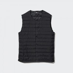 UNIQLO Ultra Light Down Compact Vest Black | PRCBVAE-97