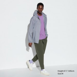 UNIQLO Ultra Stretch Dry Ex Joggers Olive | SMABPUZ-90