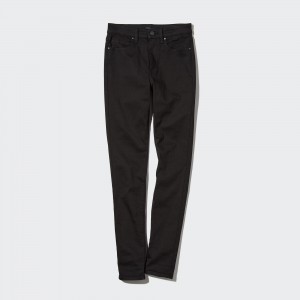 UNIQLO Ultra Stretch High Rise Skinny Fit Jeans Black | XSOZHMJ-16